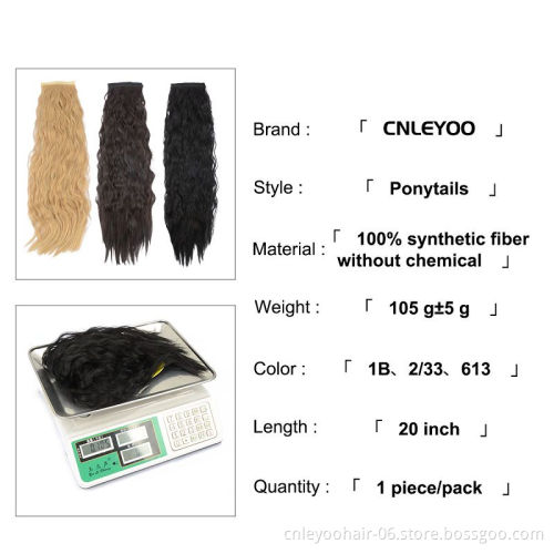 Long Curly Ponytails for Women 14 Inch 20 Inch  24 inch 36 inch Cheap X xpression Synthetic Ponytail Hair Extension